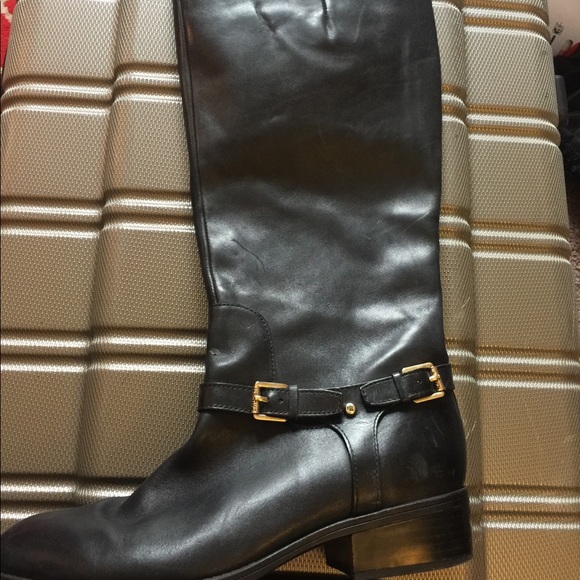 ralph lauren black boots ladies
